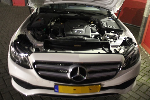 Rijervaring Chiptuning Mercedes E 350e 279 PK 600 NM Voorkant