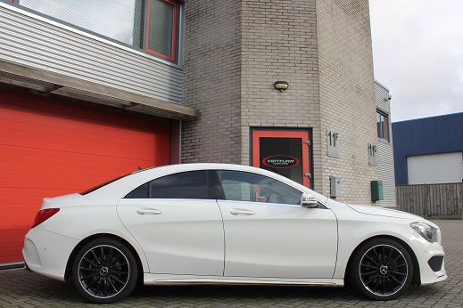 Rijervaring Chiptuning Mercedes CLA 180 CGI 122 PK Zijkant