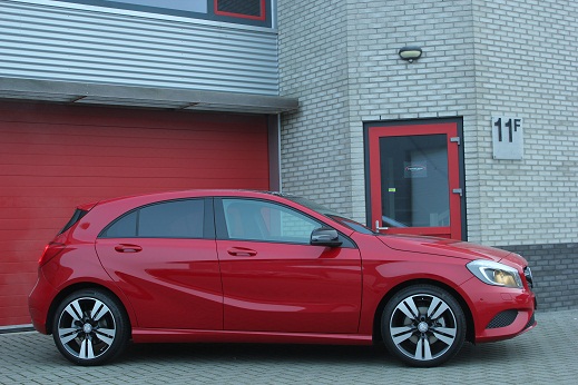 Rijervaring Chiptuning Mercedes A180 CGI 122 PK Zijkant