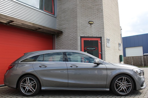 Rijervaring Chiptuning Mercedes CLA 200 CDI 136 PK Zijkant