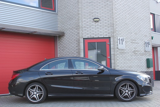 Rijervaring Chiptuning Mercedes CLA 200 CGI 156 PK Zijkant