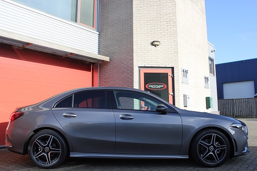 Rijervaring Chiptuning Mercedes A180 CGI 136 PK Zijkant