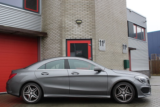Rijervaring Chiptuning Mercedes CLA 200 CGI 156 PK Zijkant