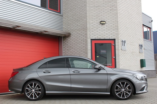 Rijervaring Chiptuning Mercedes CLA 200 CGI 156 PK Zijkant