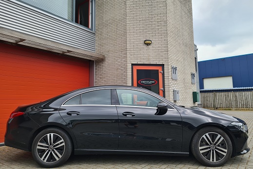 Rijervaring Chiptuning Mercedes CLA 180 CGi 136 PK Zijkant
