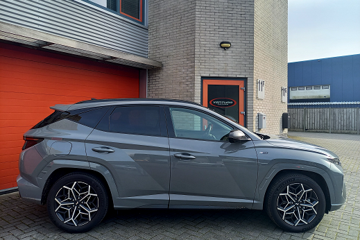 Rijervaring Chiptuning Hyundai Tucson 1.6 T-GDi  265 PK PHEV Zijkant