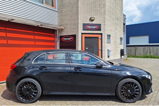 Rijervaring Chiptuning Mercedes A250E 218 PK W177 Zijkant